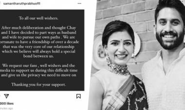 समांथा आणि नागा चैतन्यचा घटस्फोट! 