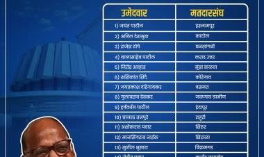 शरद पवार गटाने आगामी विधानसभा निवडणुकांसाठी आपल्या पहिल्या उमेदवारांची यादी जाहीर केली आहे.